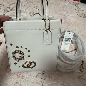 Coach create chalk Mini Cashin Tote.